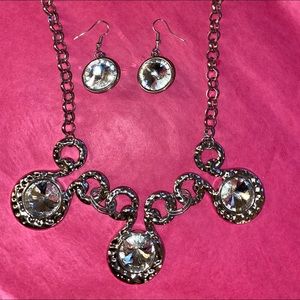 Fashion bulky/chunky diamond necklace set